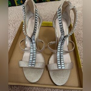 Kelly & Katie Glittering Gold Heels